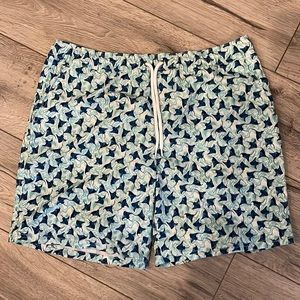 J Crew men’s bathing suit; size Large, 8” inseam